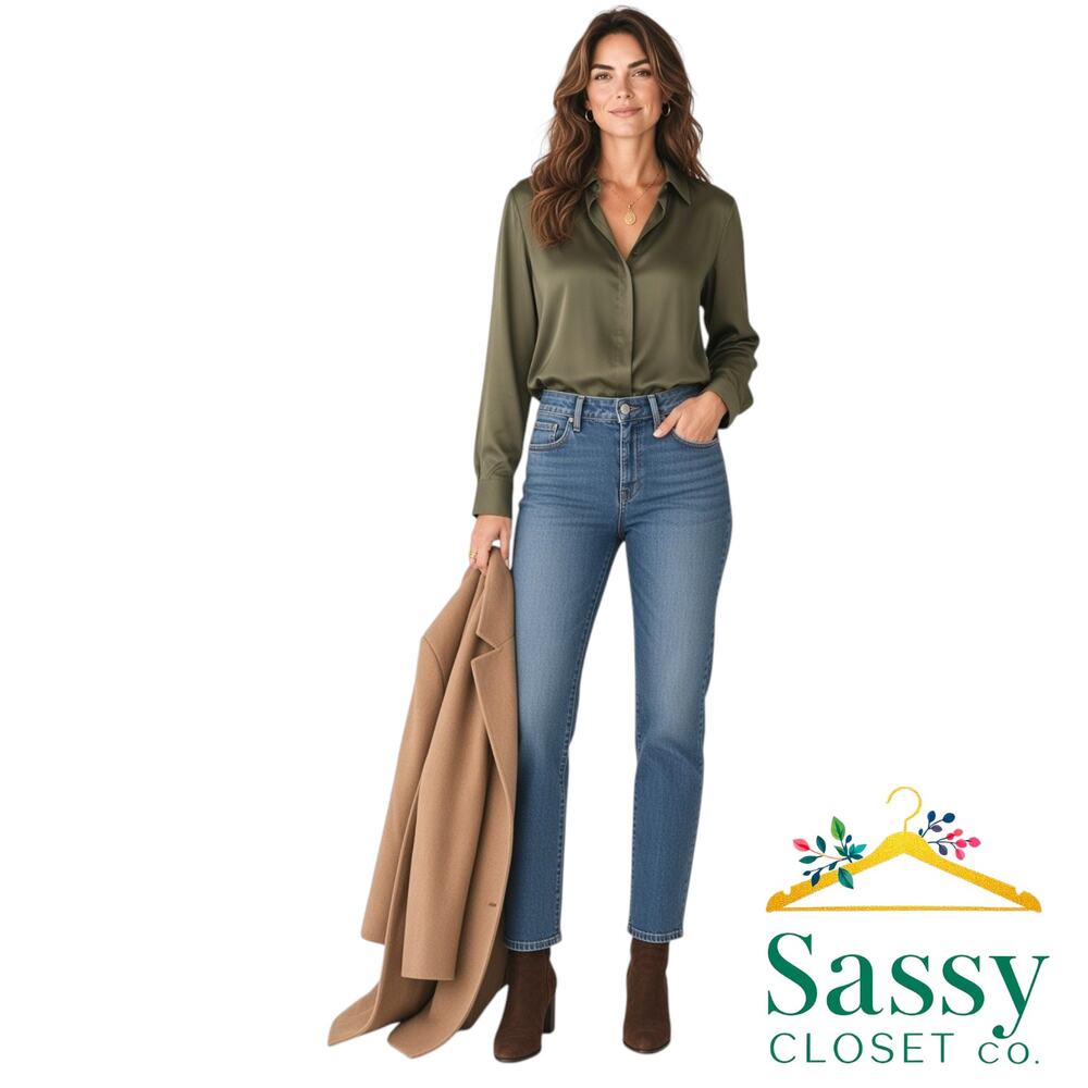 Citizens of Humanity Arielle Mid Rise Skinny Jeans 29 Medium Wash Stretch